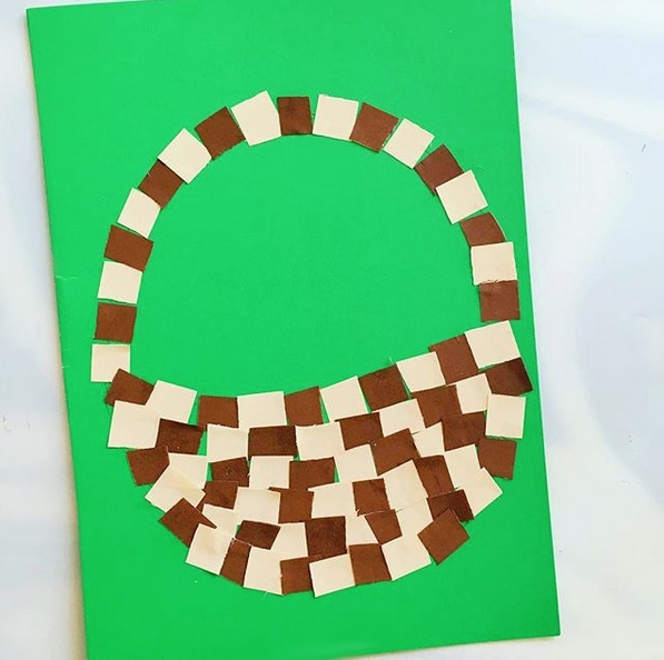 Осенние поделки из бумаги. корзинка с грибами Осенние поделки из бумаги. корзинка с грибами