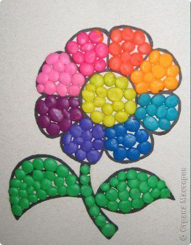 Мозаика из пластилина