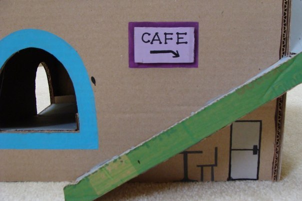 Гараж из картона своими руками