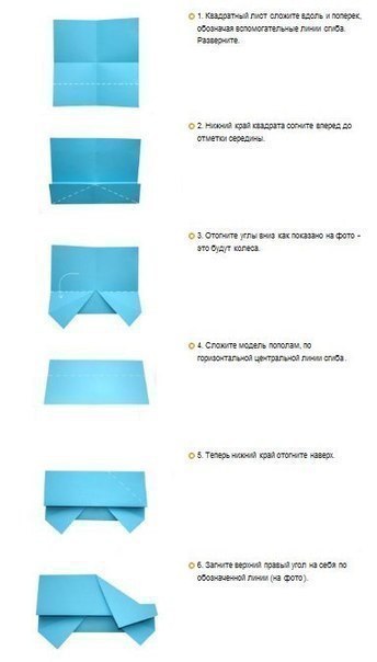 Складываем машинку Складываем машинку