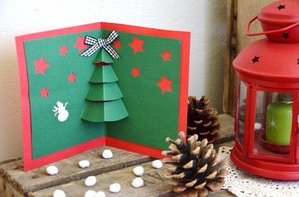 Новогодняя открытка своими руками Новогодняя открытка своими руками