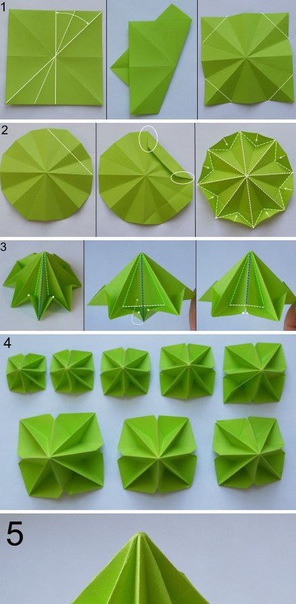 Новогодние оригами