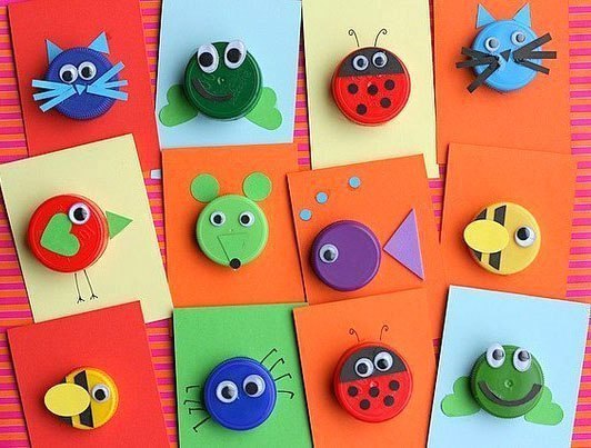 Поделки из крышек