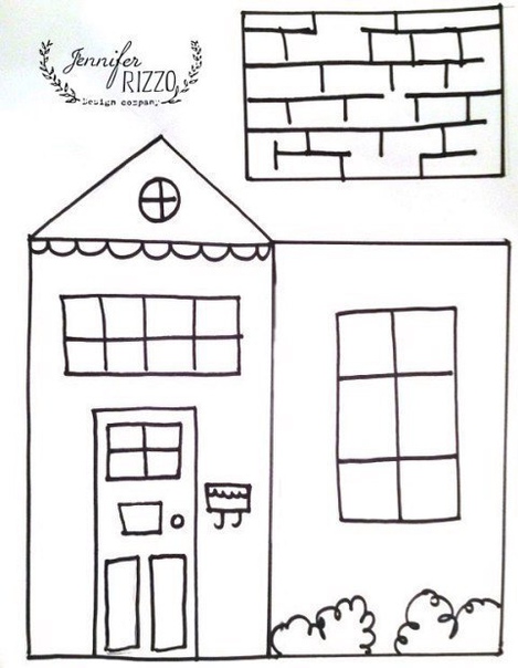 Новогодние домики для декора + шаблоны Новогодние домики для декора + шаблоны