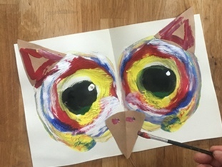 Нетрадиционные техники рисования. Рисуем голову совы Нетрадиционные техники рисования. Рисуем голову совы