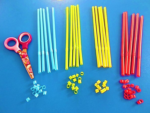 Мозаика из коктейльных трубочек