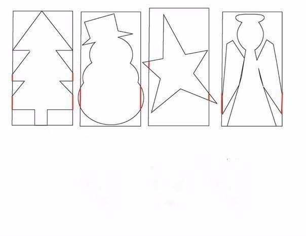 Новогодние гирлянды из бумаги