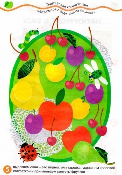 Аппликация "натюрморты" Аппликация "натюрморты"