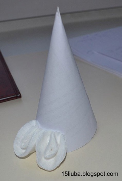 Елочка из ватных дисков Елочка из ватных дисков