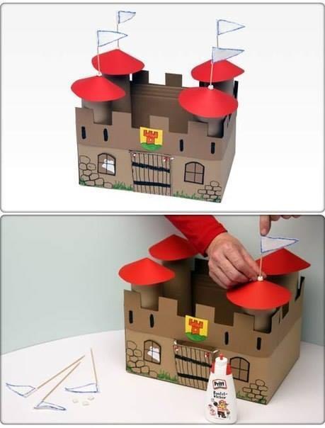 Замок из картона Замок из картона