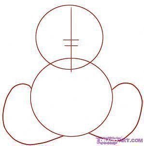 Рисуем мишку тедди.