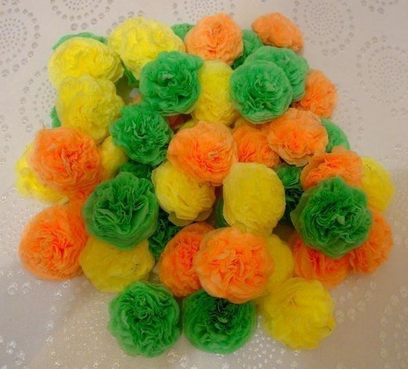 Новогодняя ёлочка из бумажных салфеток