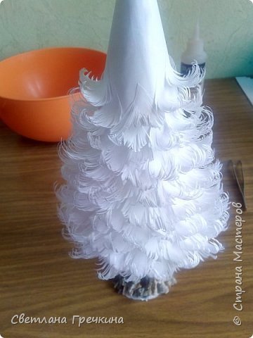 Ёлочка из бумаги. мастер-класс