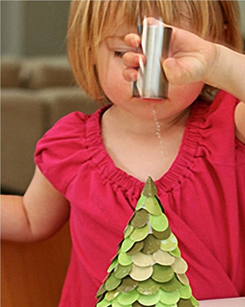 Поделка ёлочка из бумаги Поделка ёлочка из бумаги