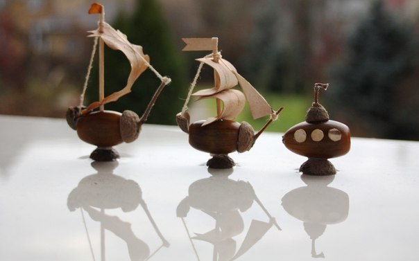 Поделки. жёлуди.