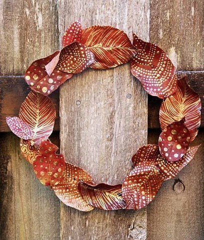 Рисуем на листьях