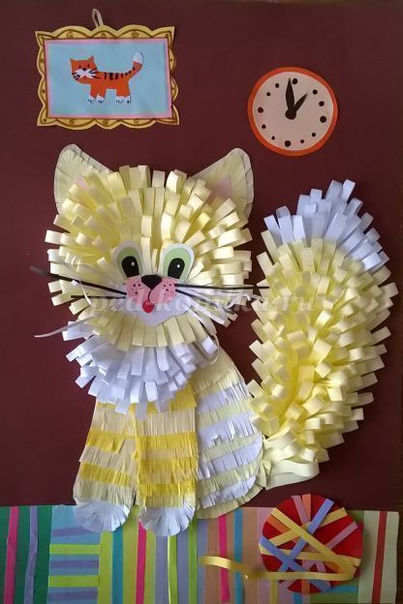 Объёмные аппликации из бумаги Объёмные аппликации из бумаги