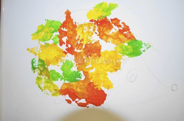 Ёжик. нетрадиционные техники рисования. Ёжик. нетрадиционные техники рисования.