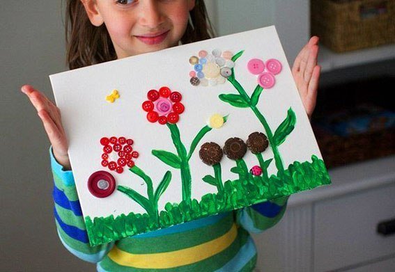 Поделки из пуговиц ✂