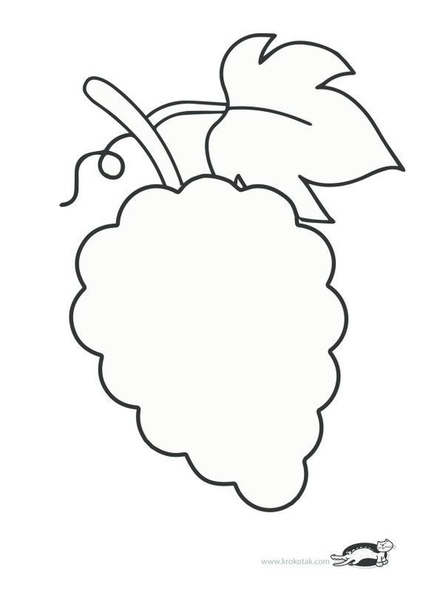 Объёмная аппликация «грозди винограда»