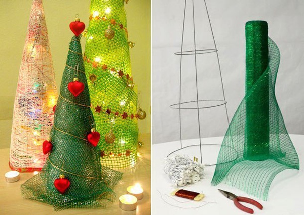 Новогодние елочки своими руками