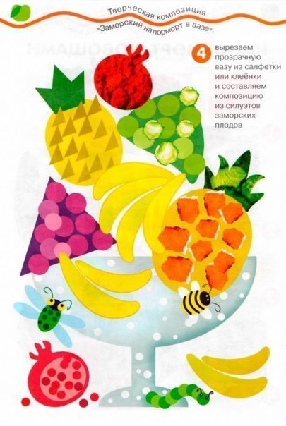 Аппликация "натюрморты" Аппликация "натюрморты"