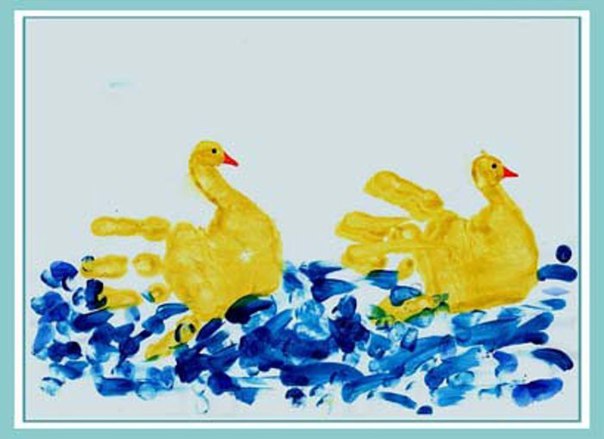 Рисунки из ладошек