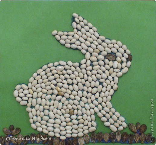 Мозаика из круп и семян Мозаика из круп и семян