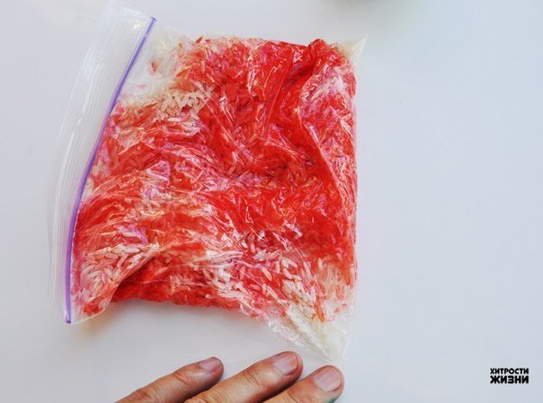 Как сделать цветной рис для творчества Как сделать цветной рис для творчества