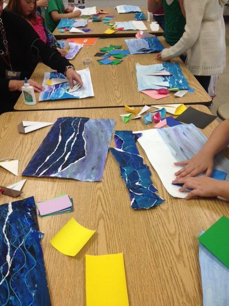 Объемная аппликация "кораблики" Объемная аппликация "кораблики"