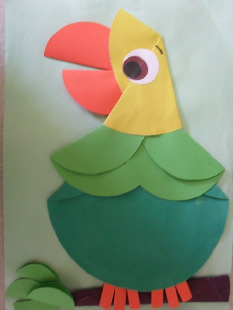 Аппликация из кружочков Аппликация из кружочков