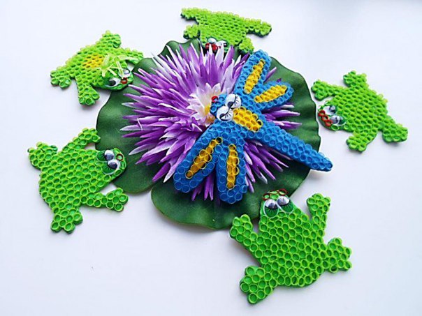 Мозаика из коктейльных трубочек