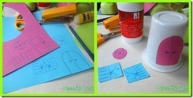 Сказочный домик из пластикового стаканчика