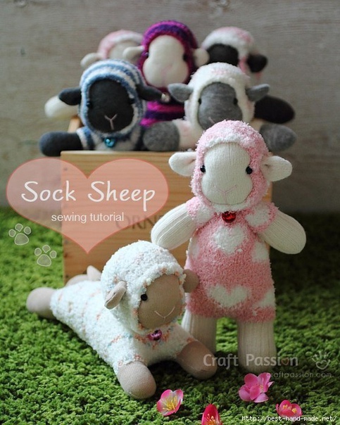 Милые овечки из носков