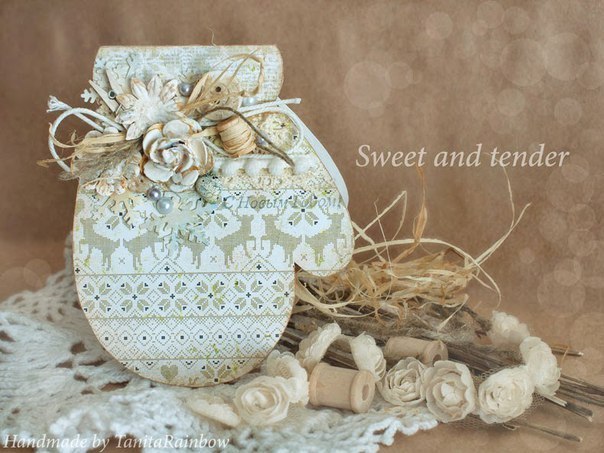 Новогодние открытки-варежки Новогодние открытки-варежки