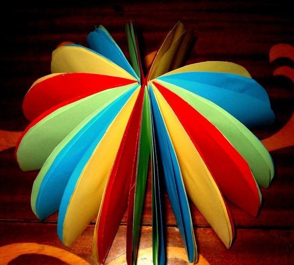 Радужные зонтики из бумаги ☔
