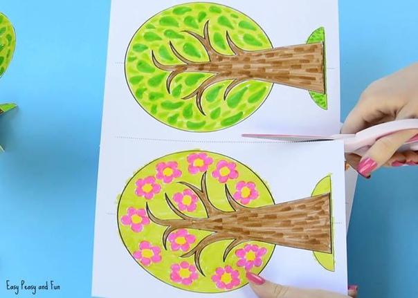 Поделка с детьми. времена года. Поделка с детьми. времена года.