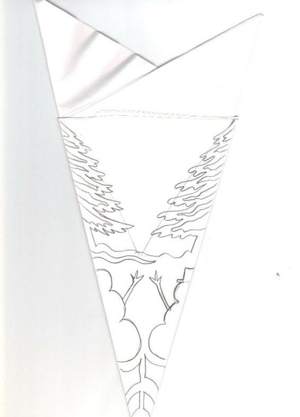 Красивая снежинка из бумаги Красивая снежинка из бумаги