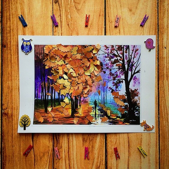 Осенние поделки для детей. учимся работать кисточкой и клеем. план работы: