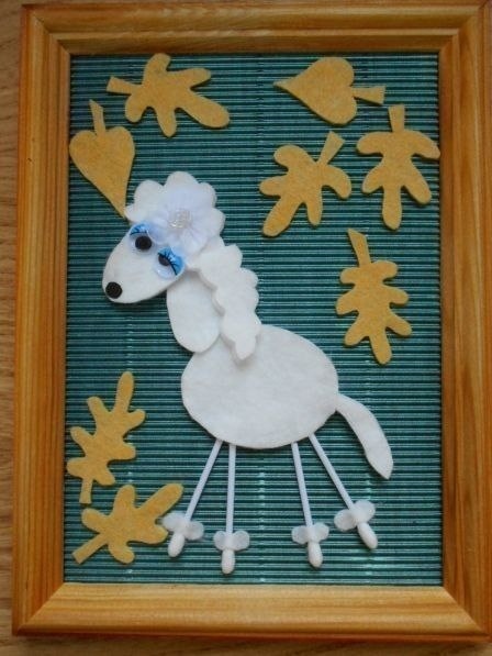 Аппликации из ватных дисков Аппликации из ватных дисков