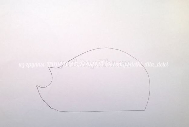 Аппликация &laquo;ёжик из бумажных полос&raquo;