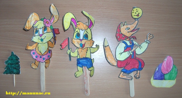 Кукольный театр из палочек от мороженого Кукольный театр из палочек от мороженого