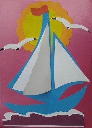 Объёмные аппликации из бумаги. Объёмные аппликации из бумаги.