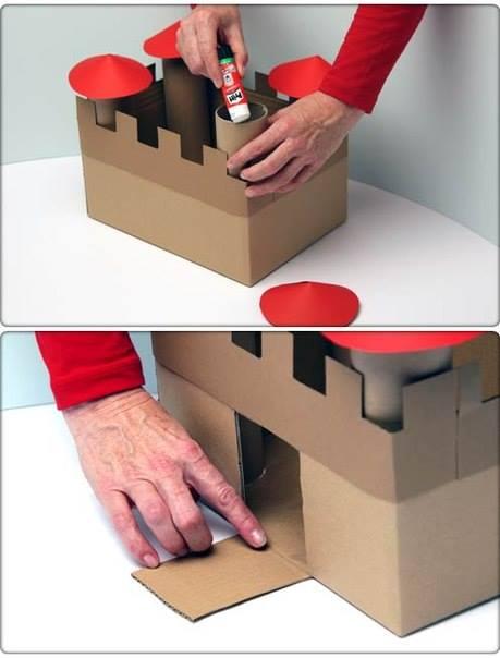 Замок из картона