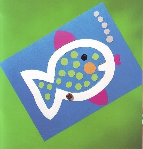 Аппликация из цветной бумаги Аппликация из цветной бумаги