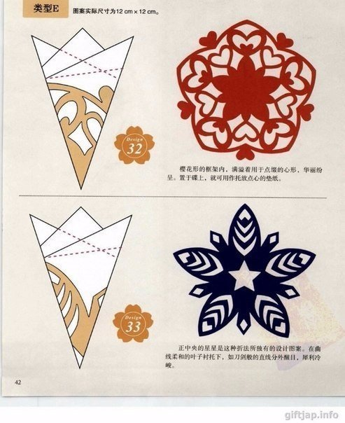 Вырезаем снежинки Вырезаем снежинки