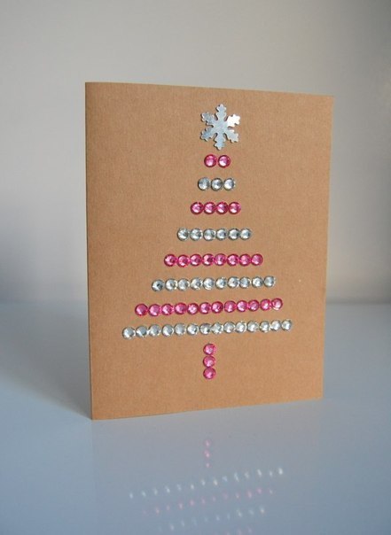 Идеи простых новогодних открыточек Идеи простых новогодних открыточек