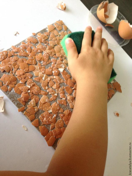 Интересная картина а-ля "фреска" вместе с детьми Интересная картина а-ля "фреска" вместе с детьми