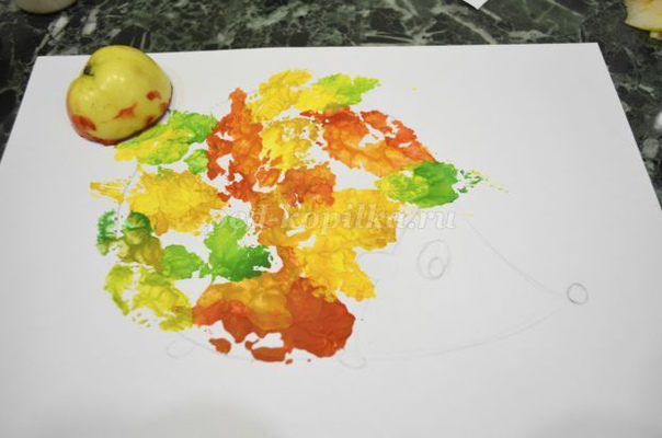 Ёжик. нетрадиционные техники рисования. Ёжик. нетрадиционные техники рисования.