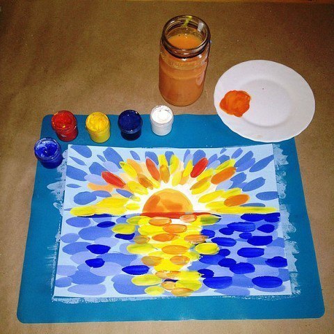 Урок рисования мазками для детей Урок рисования мазками для детей